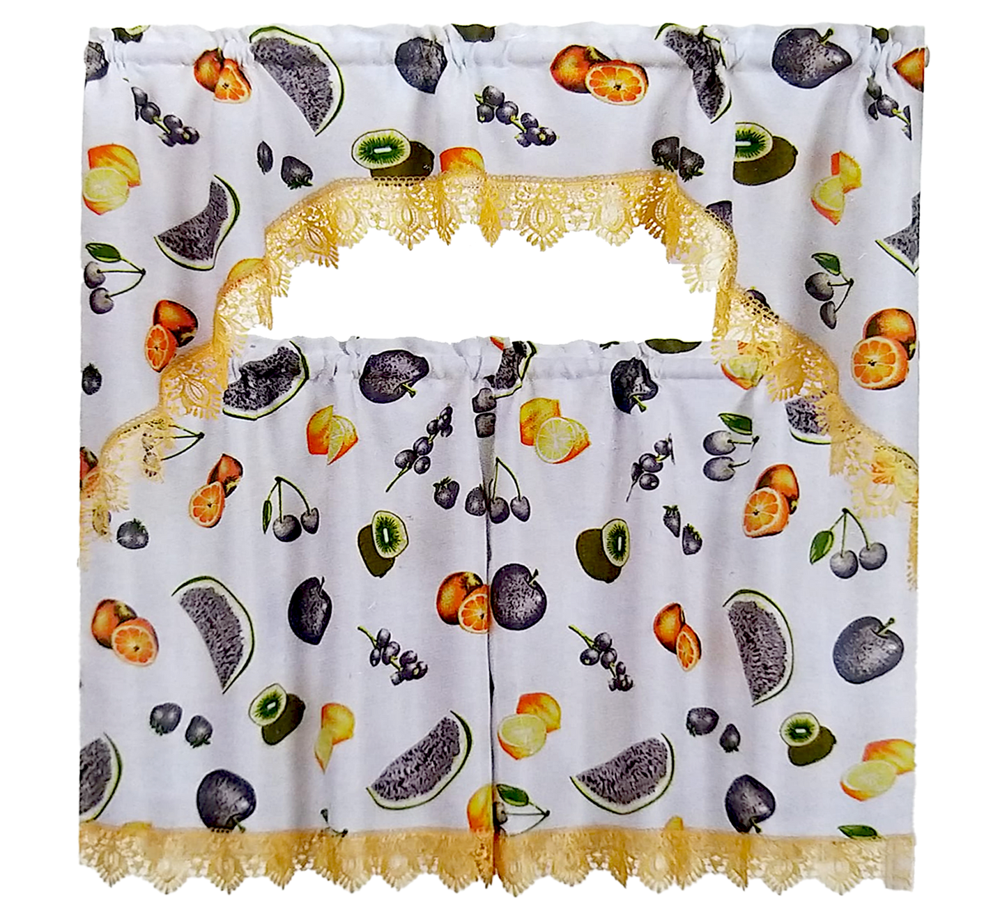 Kitchen Curtains | Orchard Harvest Collection