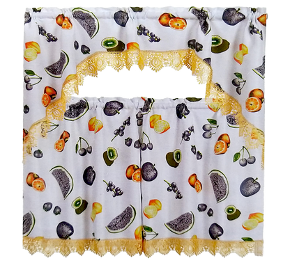 Kitchen Curtains | Orchard Harvest Collection