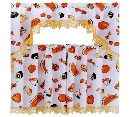 Kitchen Curtains | Orchard Harvest Collection