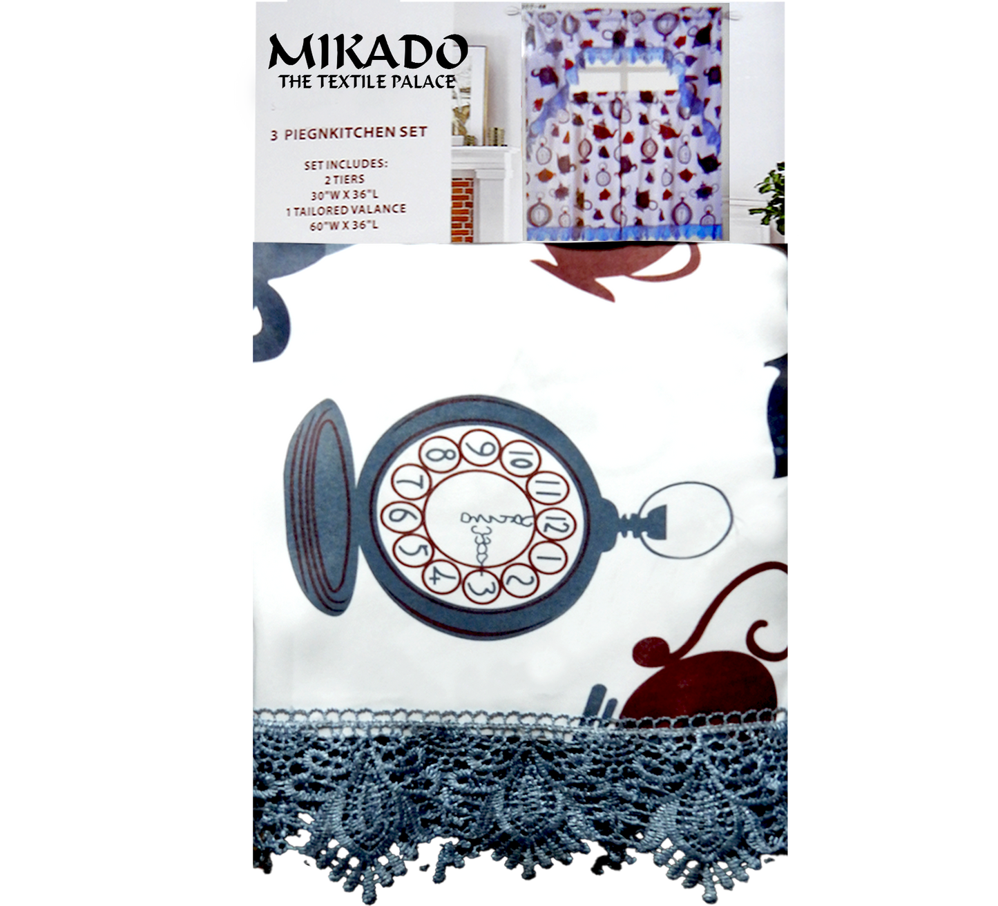 Kitchen Curtains | Orchard Harvest Collection