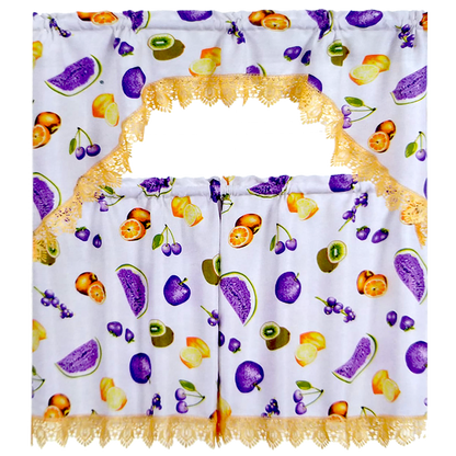 Kitchen Curtains | Orchard Harvest Collection
