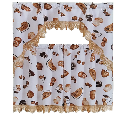 Kitchen Curtains | Orchard Harvest Collection