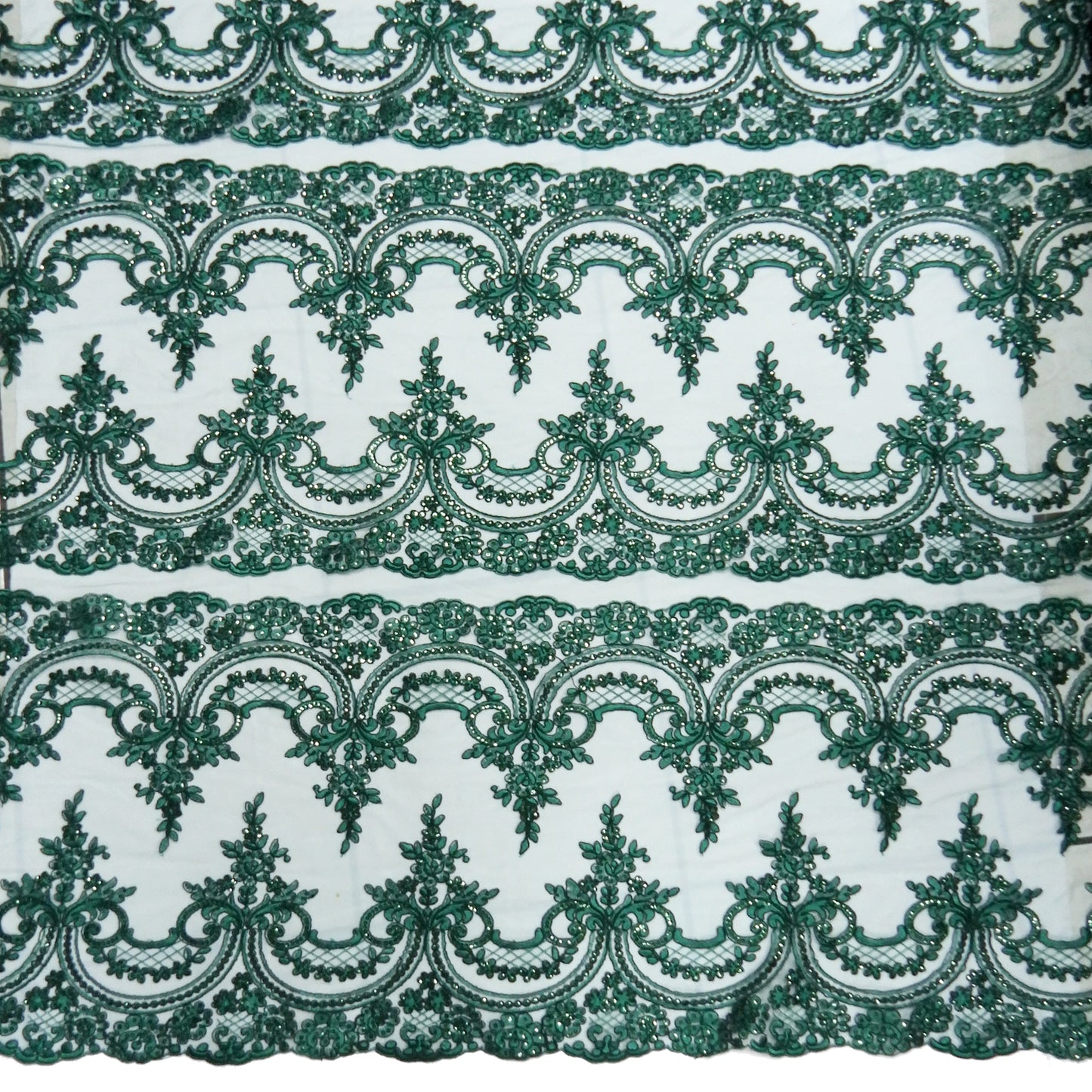 Corded Chantilly Embroidered Tulle Lace