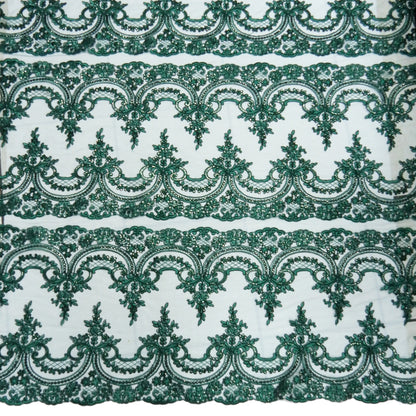 Corded Chantilly Embroidered Tulle Lace