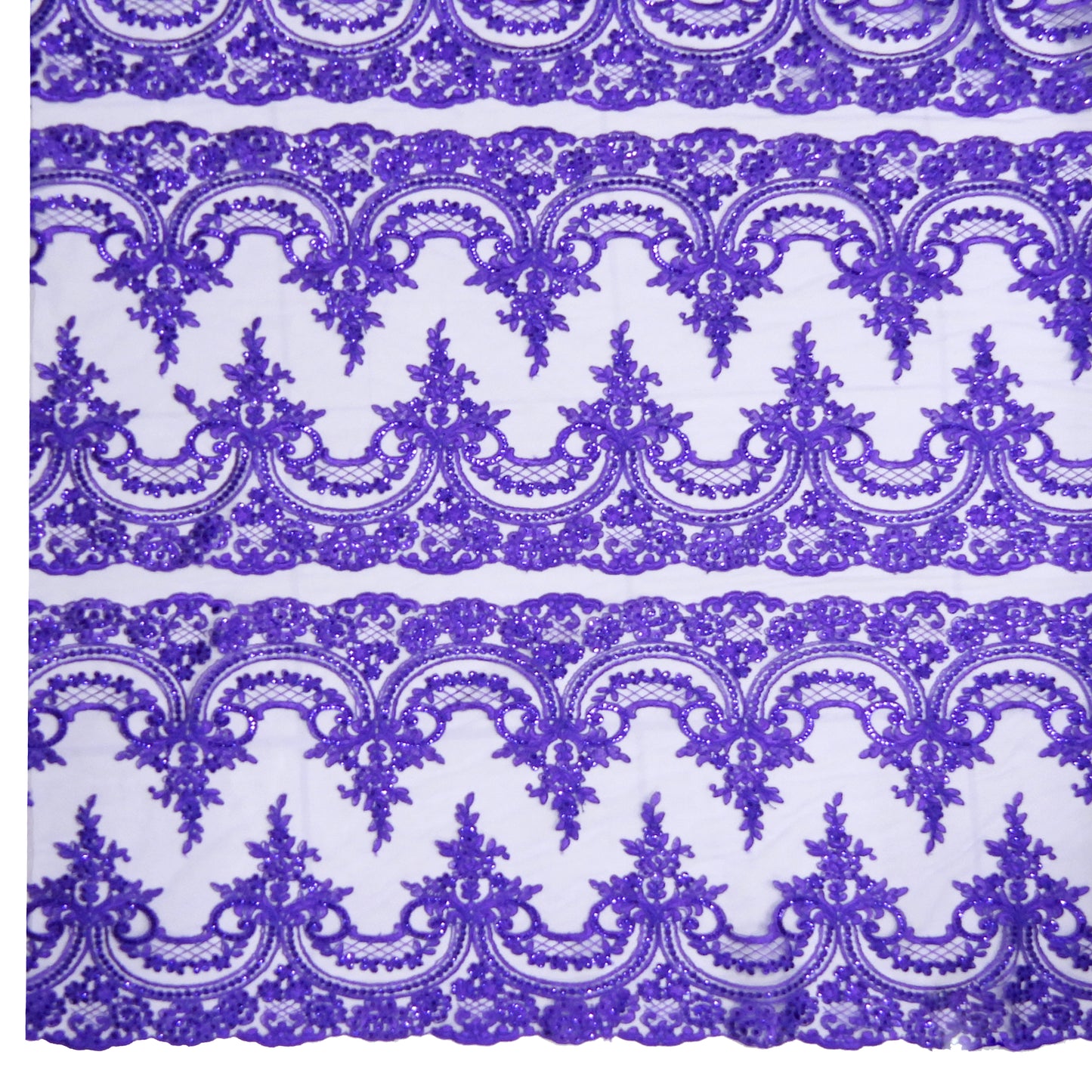 Corded Chantilly Embroidered Tulle Lace