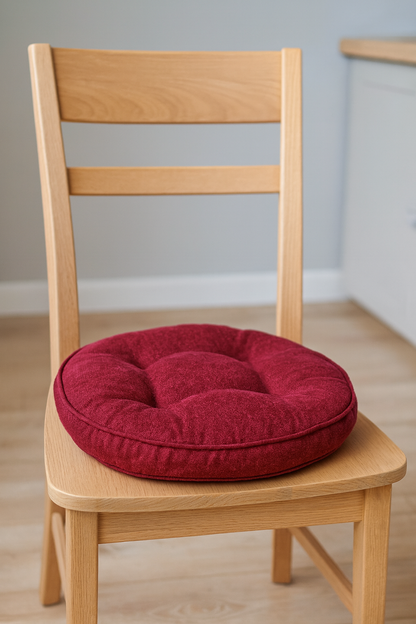Chair Pad - Linen -Round