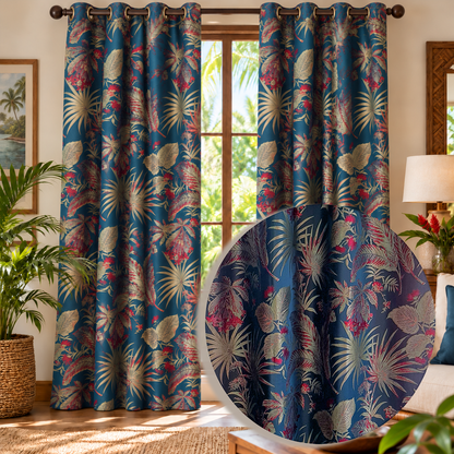 Madagascar Jacquard Curtain Panel | Buy 1 Get 1 Free
