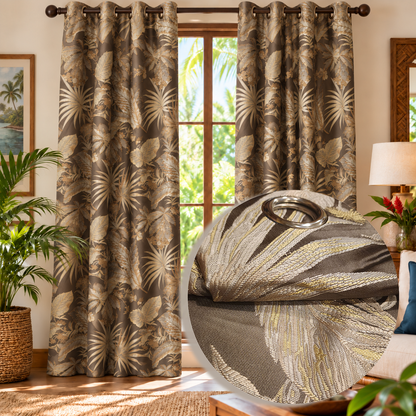 Madagascar Jacquard Curtain Panel | Buy 1 Get 1 Free