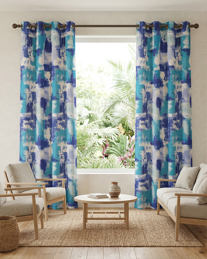 Marika Poly-Linen Kitchen Curtain Set