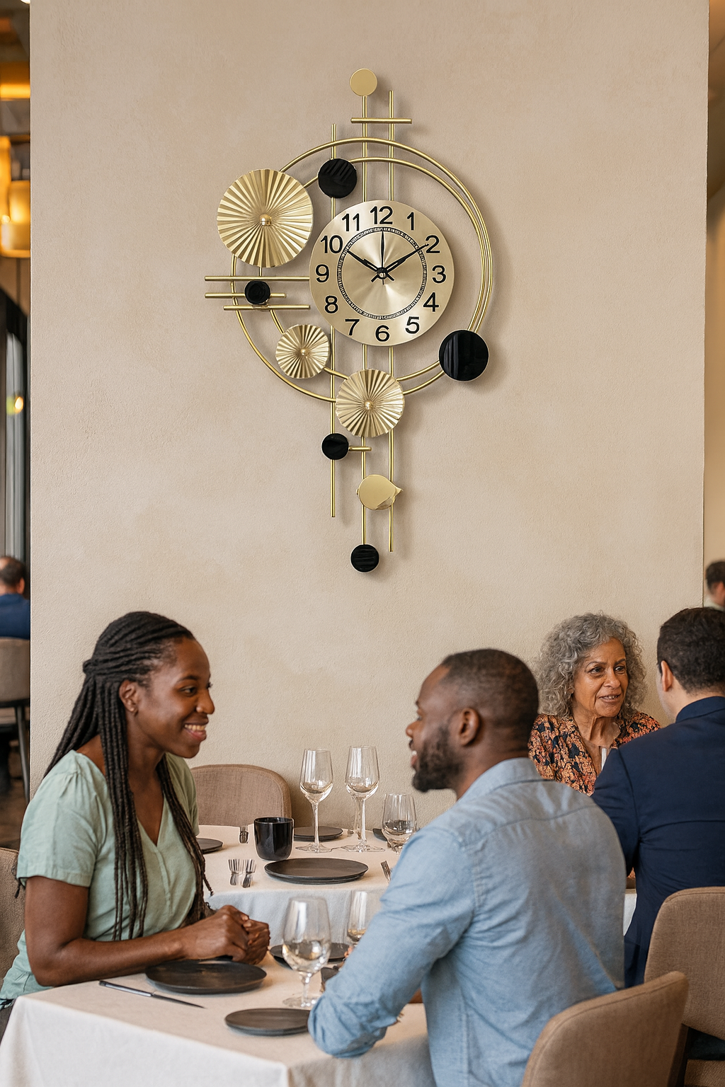 Modern & Minimalist Wall Clock Silent Non Ticking