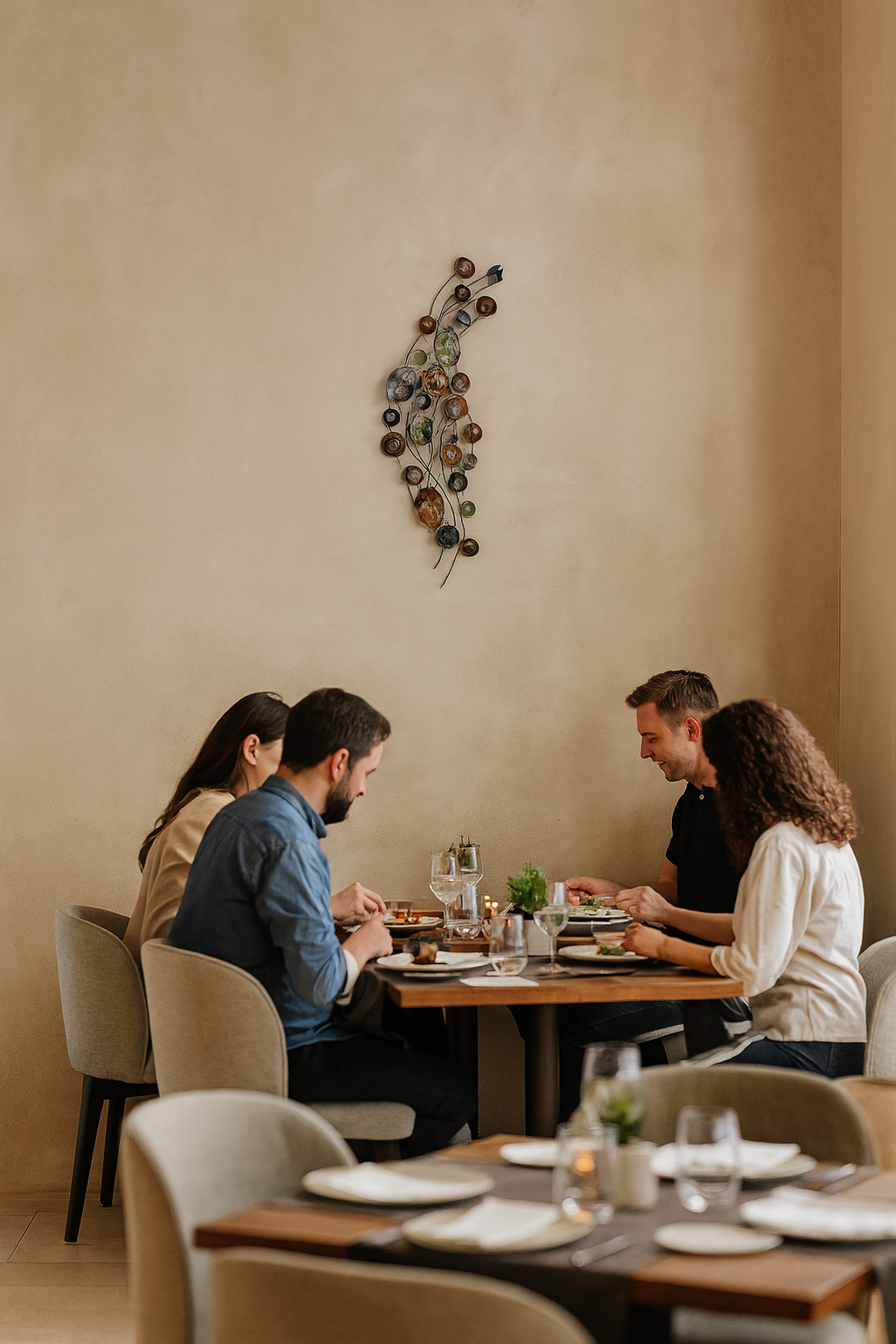 Multi Circle Wallpiece | Metal