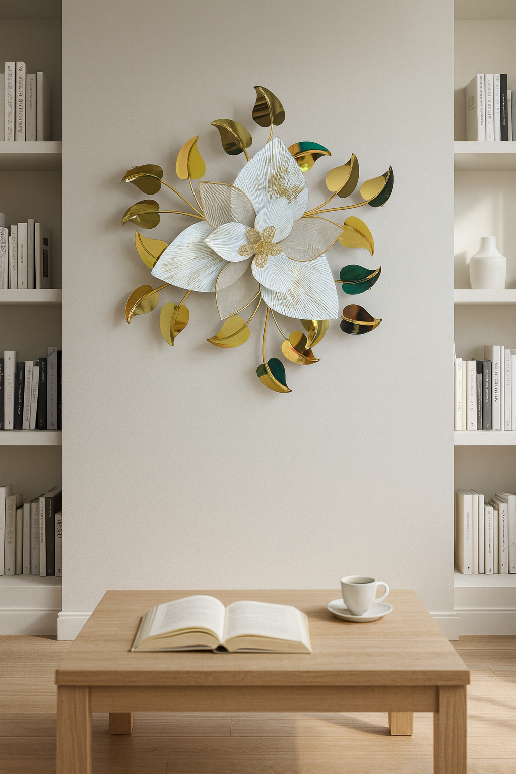 Floral 3D Metal Wall Decor