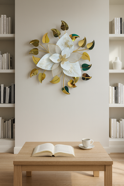 Floral 3D Metal Wall Decor