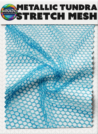 Metallic Mesh Tundra | Honeycomb Fish net