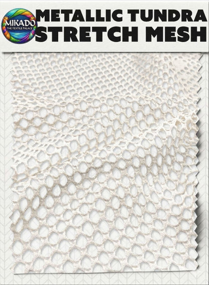 Metallic Mesh Tundra | Honeycomb Fish net