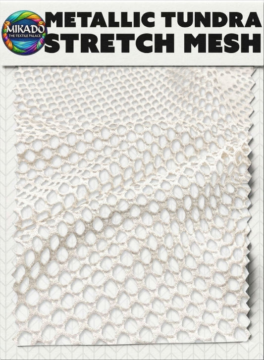 Metallic Mesh Tundra | Honeycomb Fish net