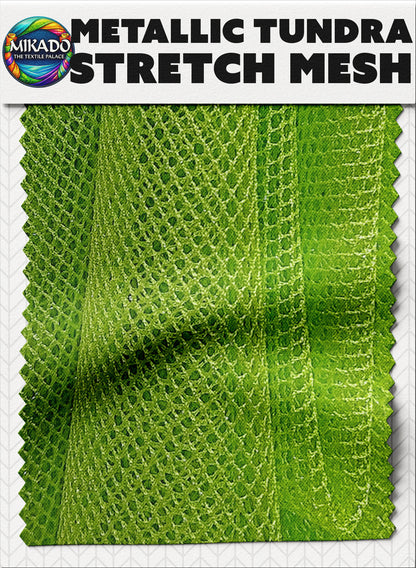 Metallic Mesh Tundra | Honeycomb Fish net