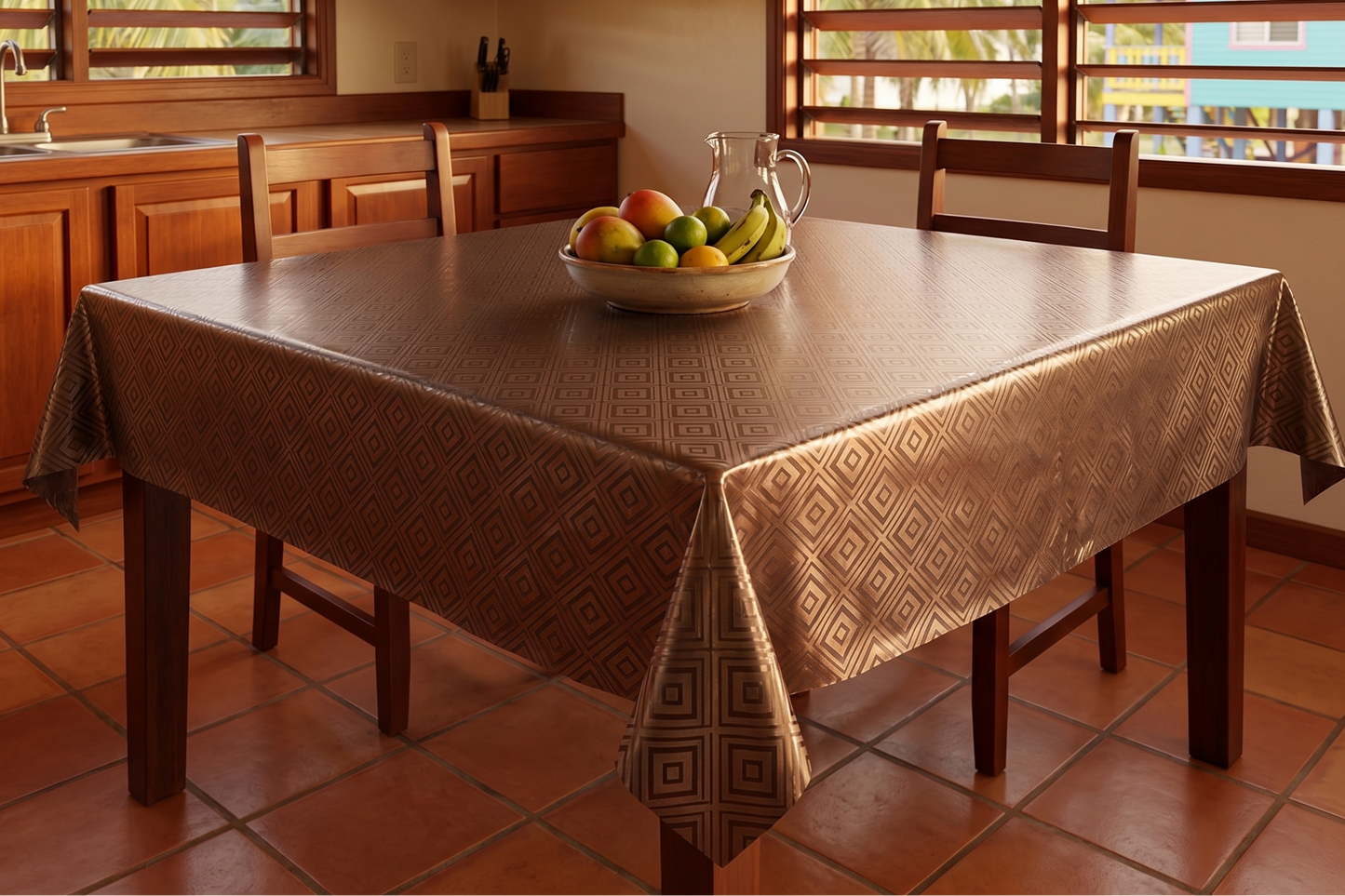 Metallic Table Plastic | yard