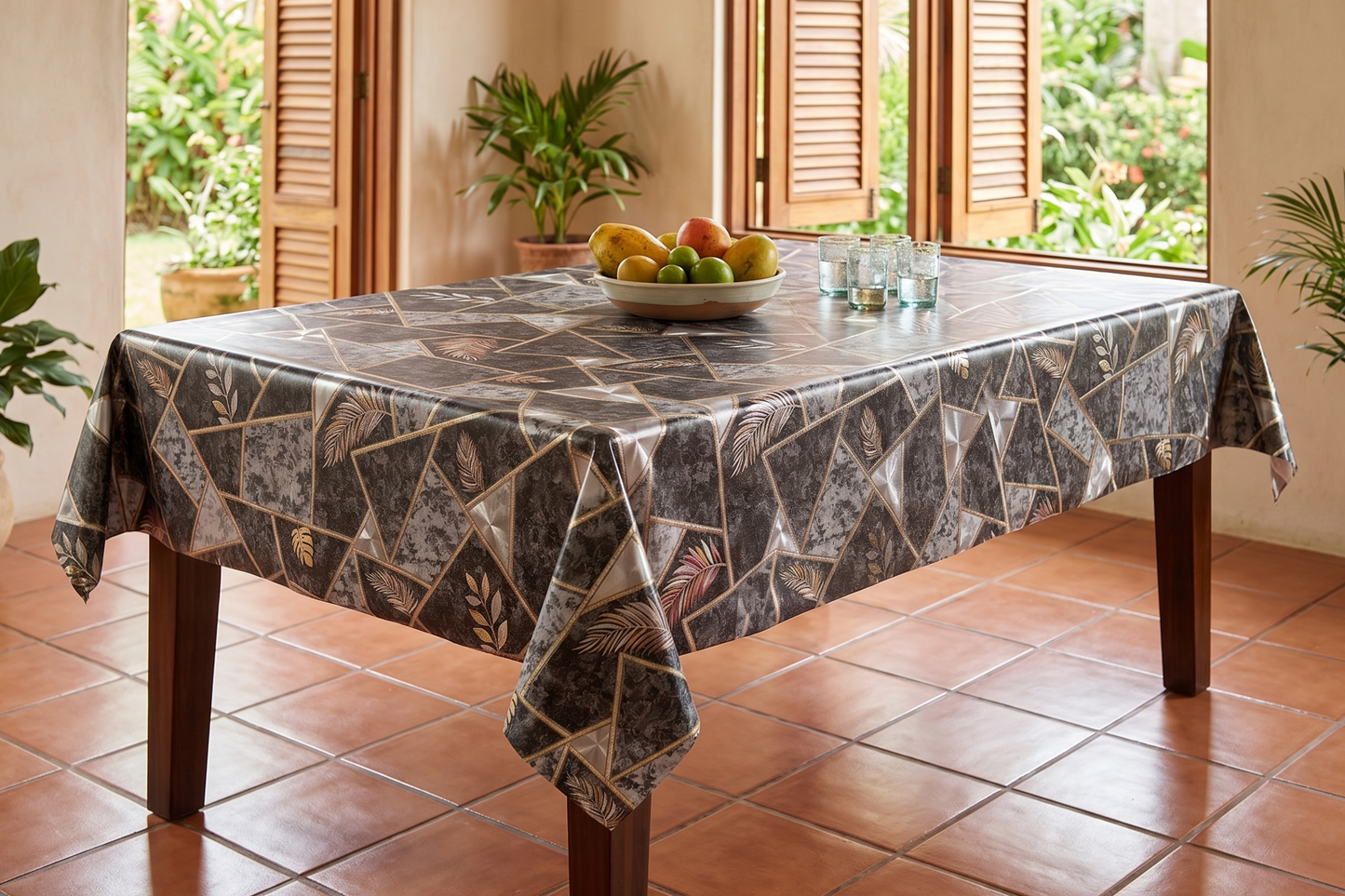 Metallic Table Plastic | yard