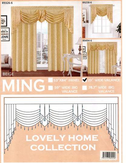 Ming Panel & Valance | 4 Variations