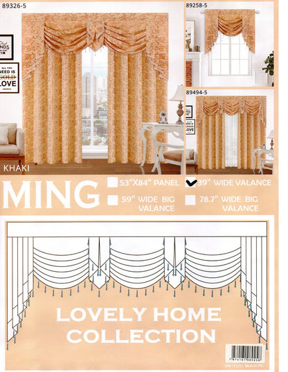 Ming Panel & Valance | 4 Variations