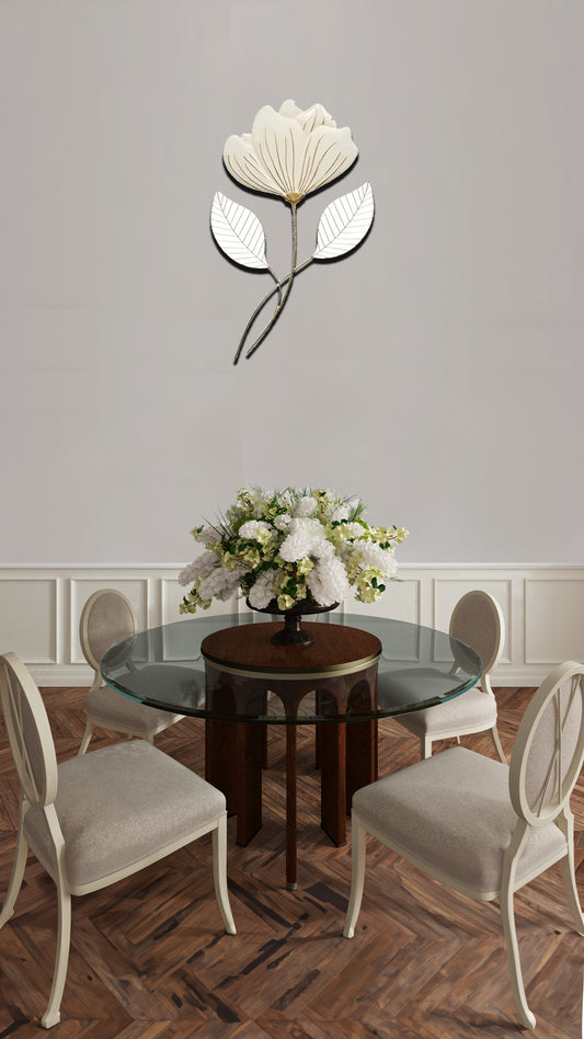 Metal Lotus Flower Wall Decor | Minimalist Design