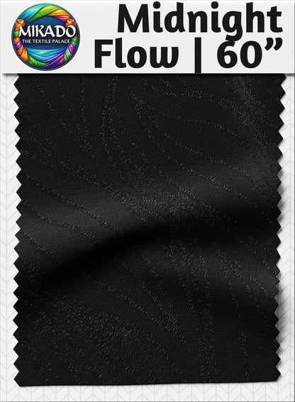 Shimmer Evening Gown Fabric | Midnight Flow