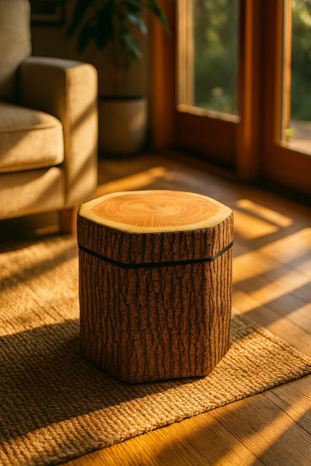 Foldable Ottoman Storage Box - Octagon