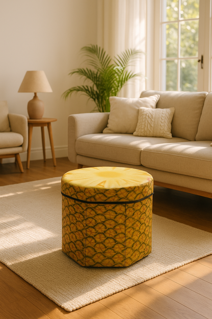 Foldable Ottoman Storage Box - Octagon
