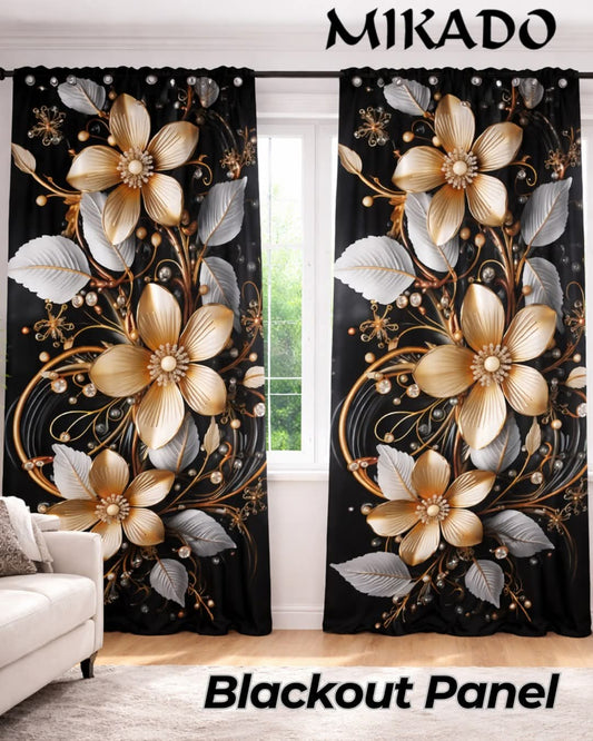 Petal Elegance 🤎 Blackout Panel