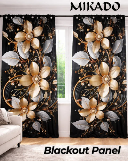 Petal Elegance 🤎 Blackout Panel