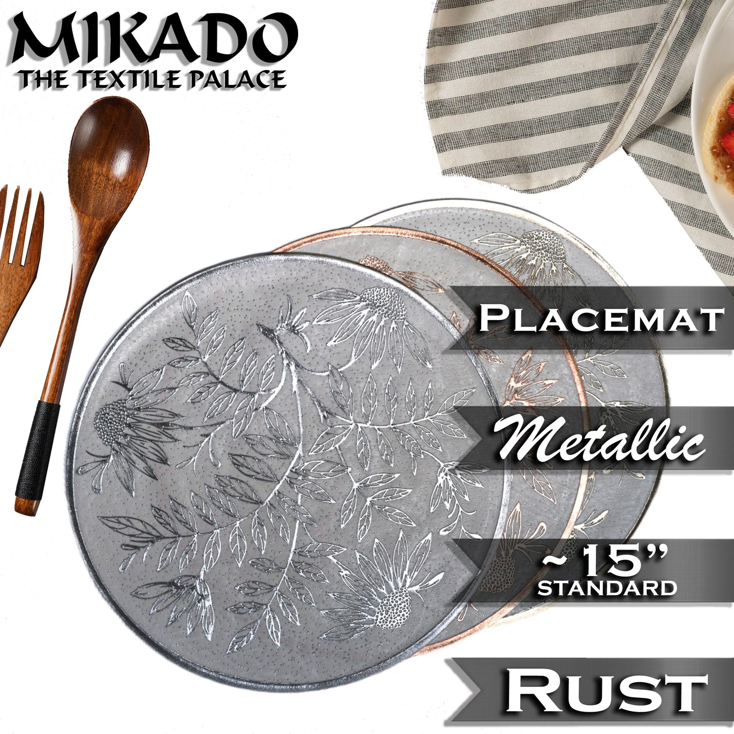 Metallic Placemats | Botanira Collection