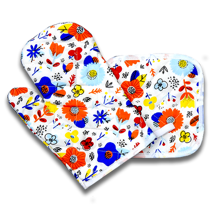 Pot Holder + Oven Mitt