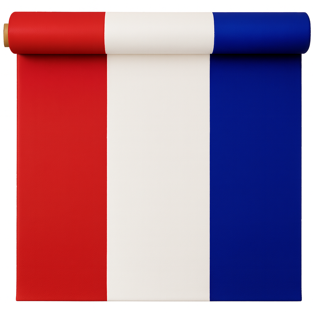 Red / White / Blue Striped Fabric