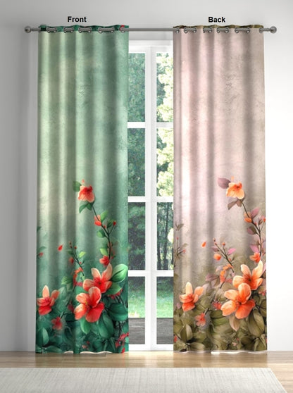 Serene Bloom Reversible Blackout Panel