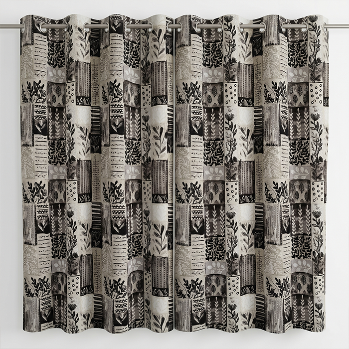 Modern Mosaic Panel | Blackout or Sheer Panel [98-1,2]