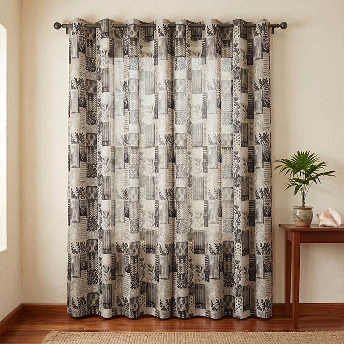 Modern Mosaic Panel | Blackout or Sheer Panel [98-1,2]