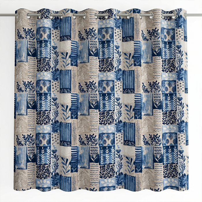 Modern Mosaic Panel | Blackout or Sheer Panel [98-1,2]