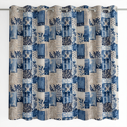 Modern Mosaic Panel | Blackout or Sheer Panel [98-1,2]