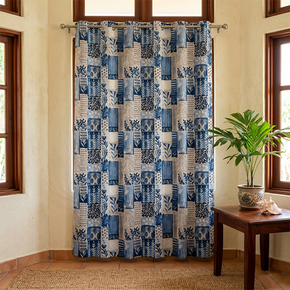 Modern Mosaic Panel | Blackout or Sheer Panel [98-1,2]