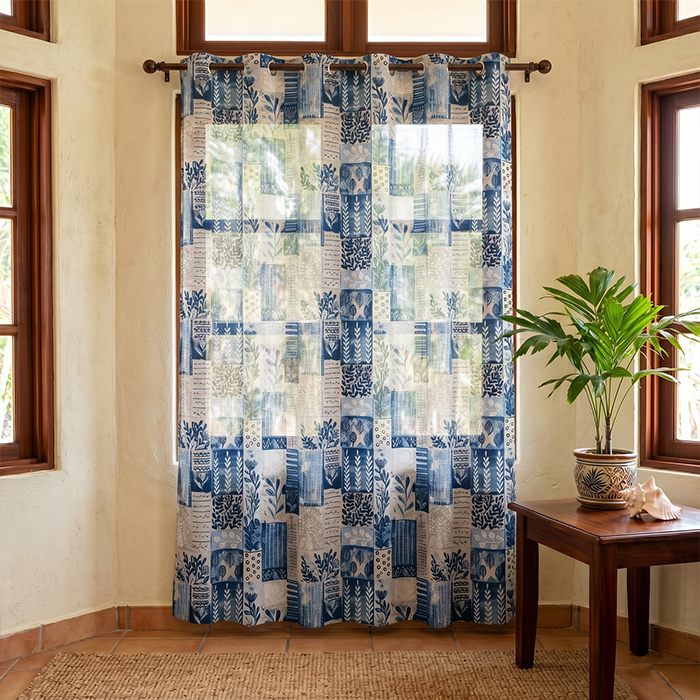 Modern Mosaic Panel | Blackout or Sheer Panel [98-1,2]