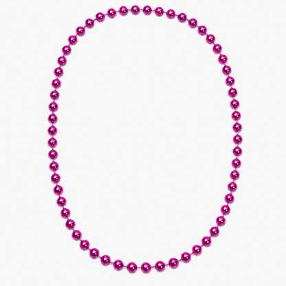Round Carnival Beads | Metallic Finish