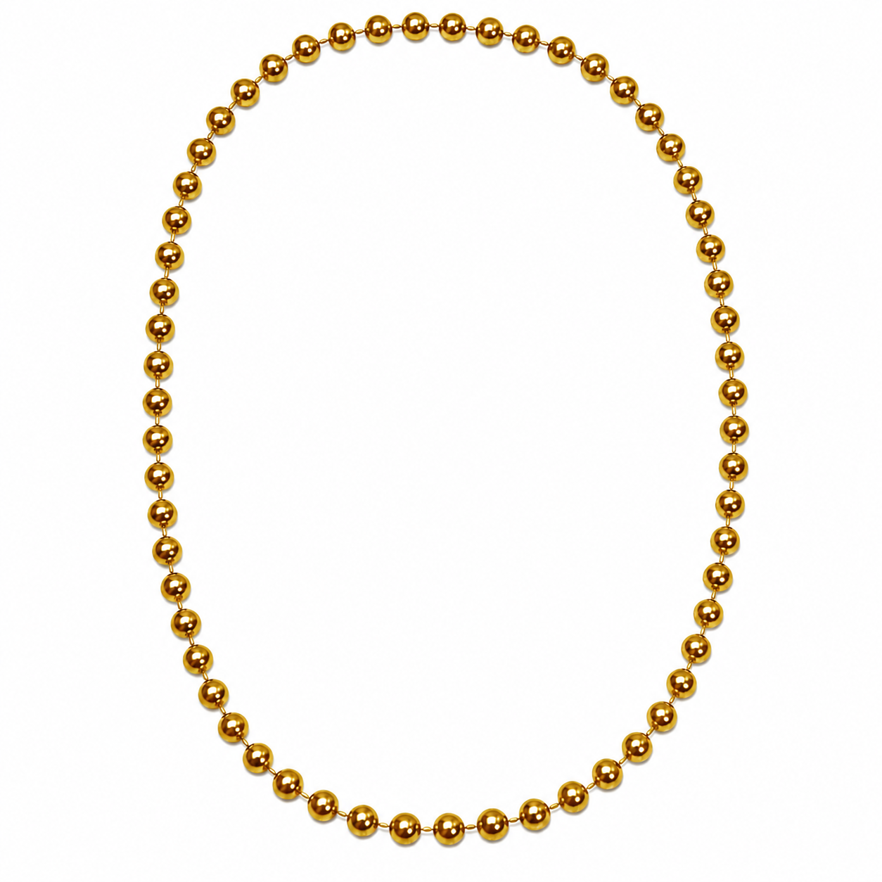Round Carnival Beads | Metallic Finish