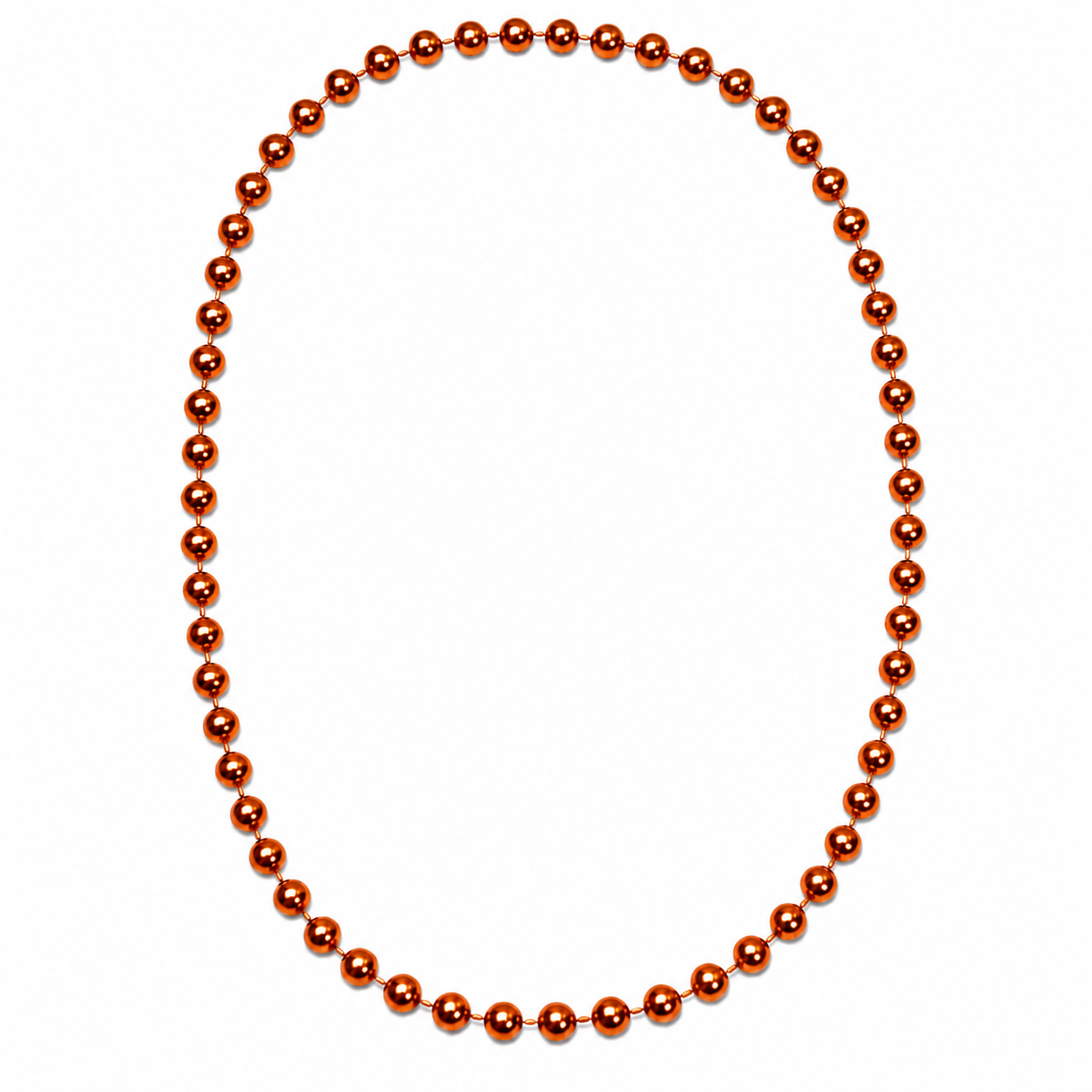 Round Carnival Beads | Metallic Finish