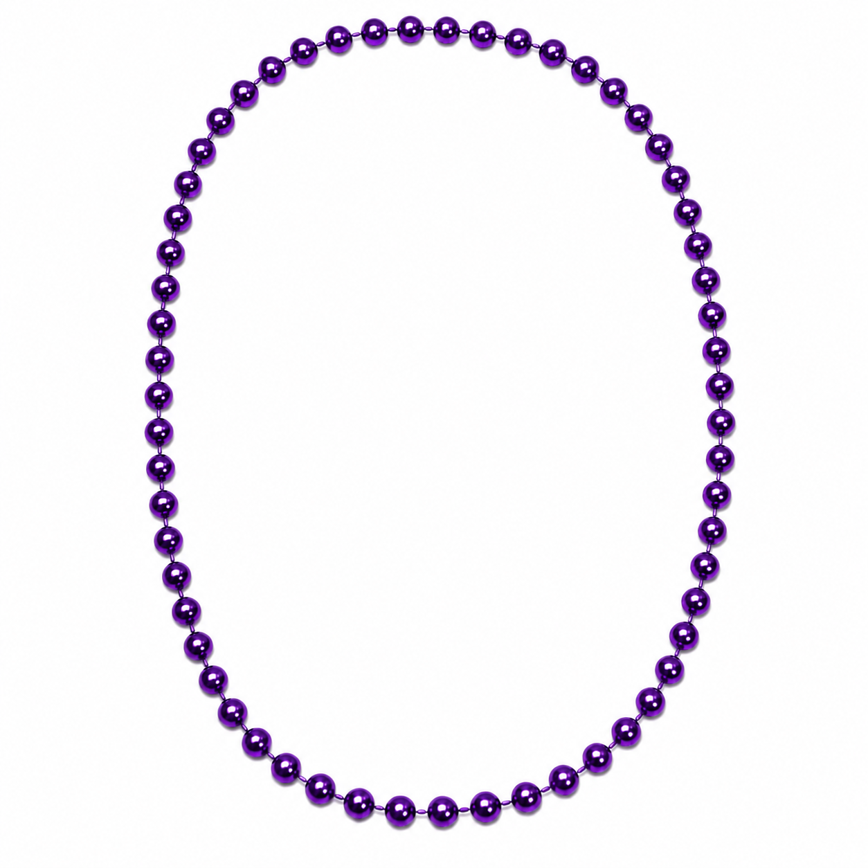 Round Carnival Beads | Metallic Finish