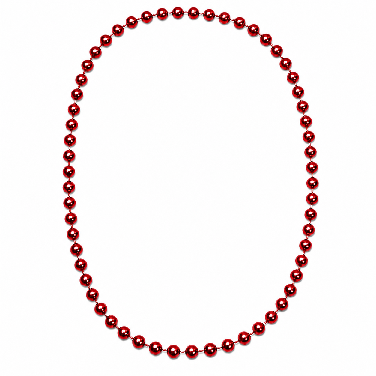 Round Carnival Beads | Metallic Finish