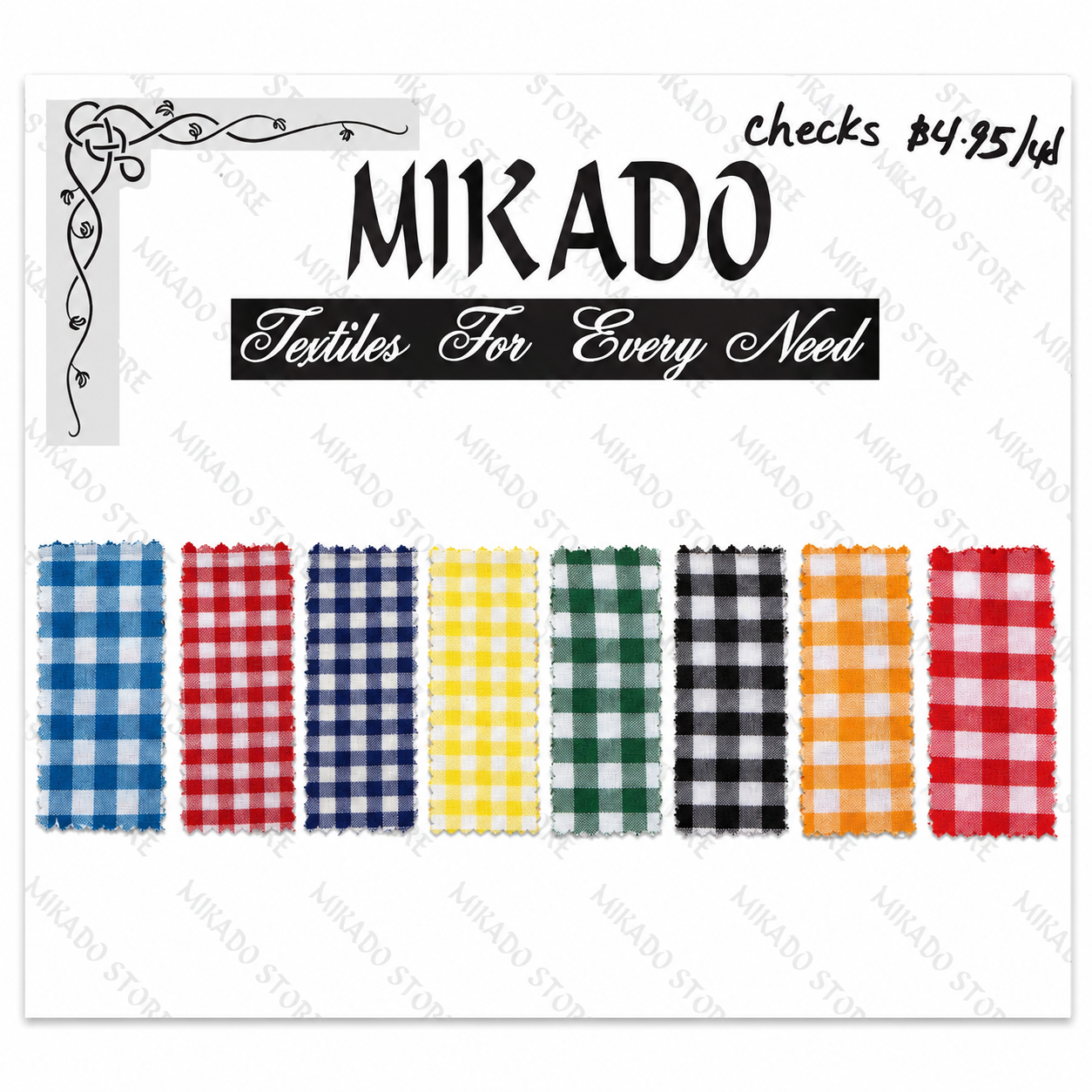 Checkered Dacron | Large Checks