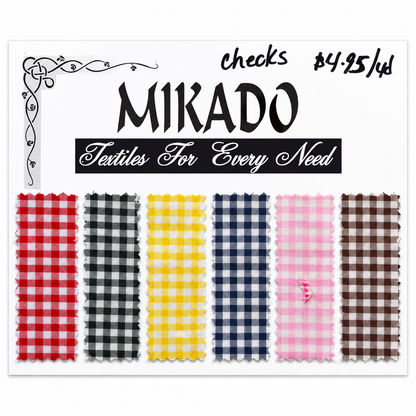 Checkered Dacron | Medium Checks