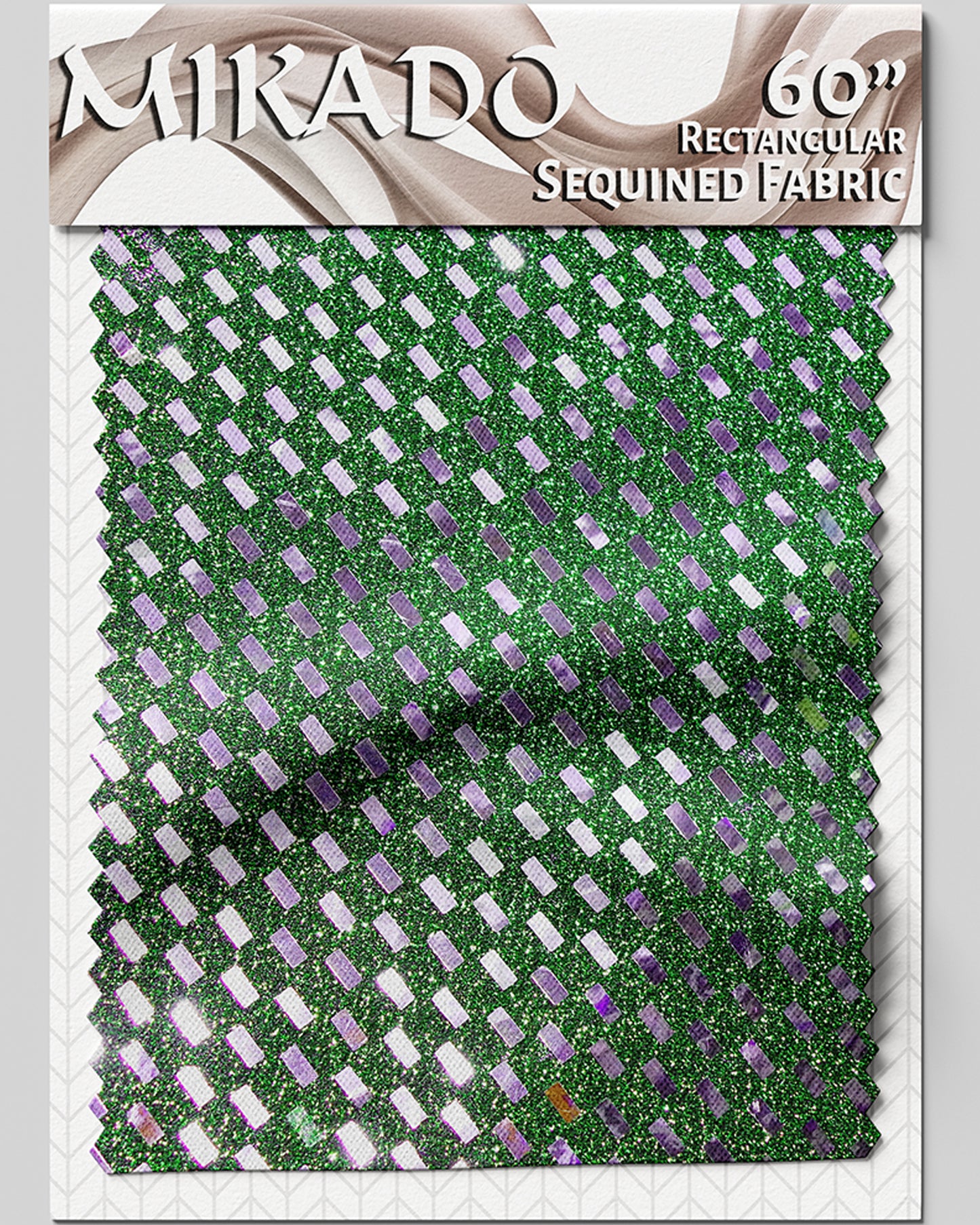 Sequined Fabric | Elongated Sequins