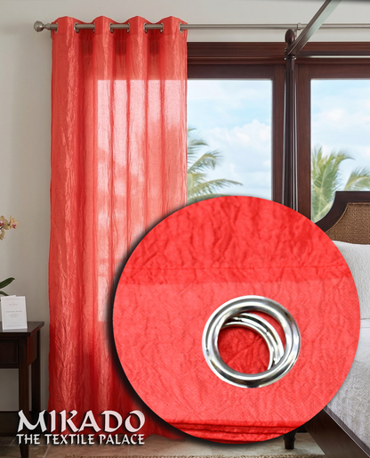 Shane Crushed Taffeta Grommet Panel